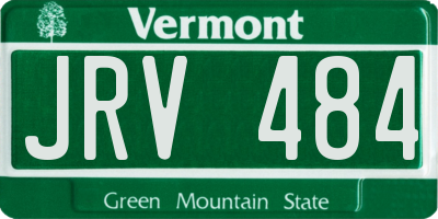 VT license plate JRV484
