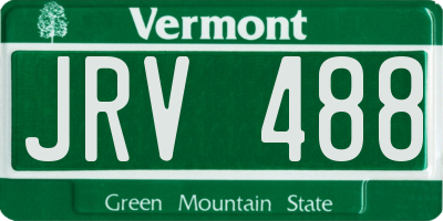VT license plate JRV488