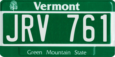 VT license plate JRV761