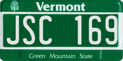 VT license plate JSC169