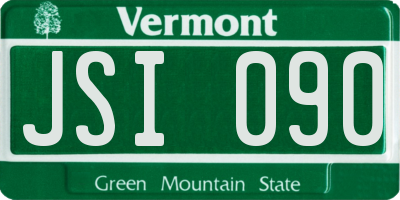 VT license plate JSI090