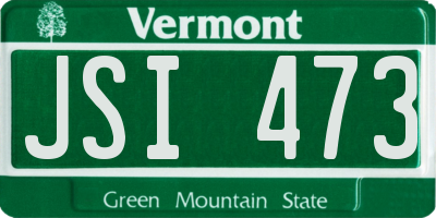 VT license plate JSI473