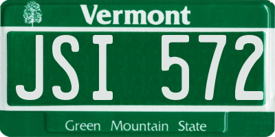 VT license plate JSI572