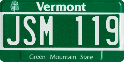 VT license plate JSM119