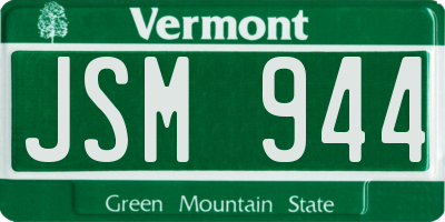 VT license plate JSM944