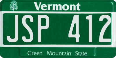 VT license plate JSP412