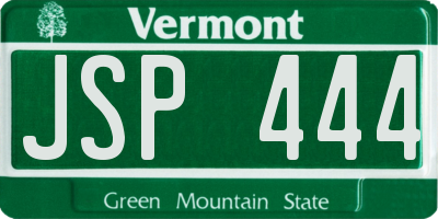 VT license plate JSP444
