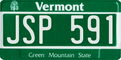 VT license plate JSP591