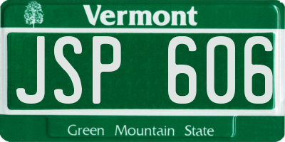 VT license plate JSP606