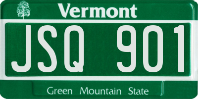 VT license plate JSQ901