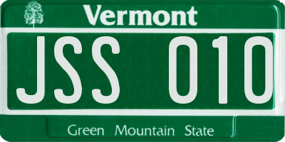 VT license plate JSS010