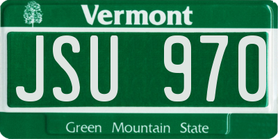 VT license plate JSU970
