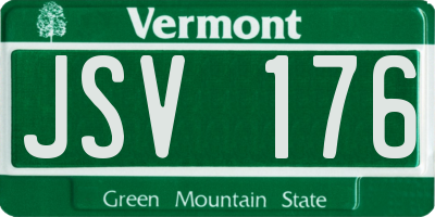 VT license plate JSV176