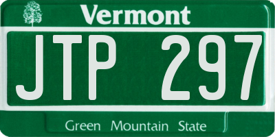 VT license plate JTP297