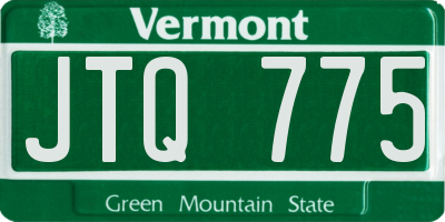 VT license plate JTQ775