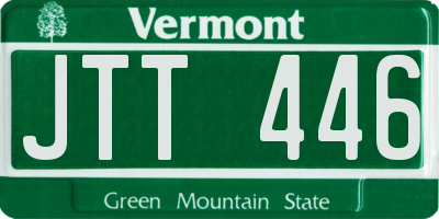 VT license plate JTT446