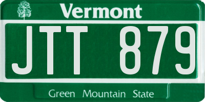 VT license plate JTT879