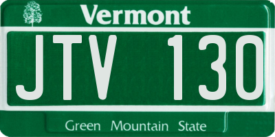 VT license plate JTV130