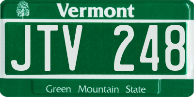 VT license plate JTV248