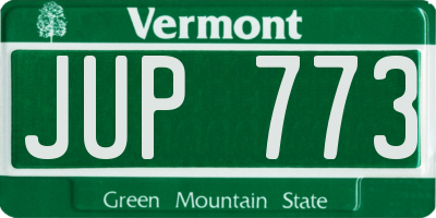 VT license plate JUP773