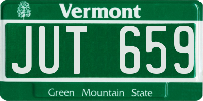VT license plate JUT659