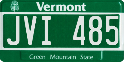 VT license plate JVI485