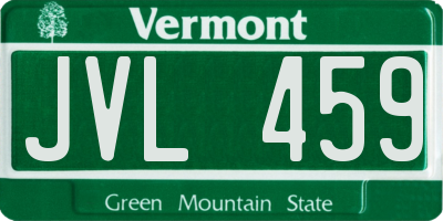 VT license plate JVL459