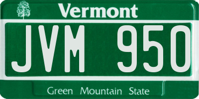 VT license plate JVM950