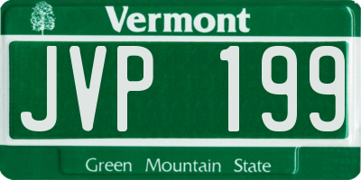 VT license plate JVP199