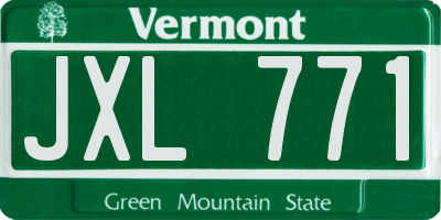 VT license plate JXL771
