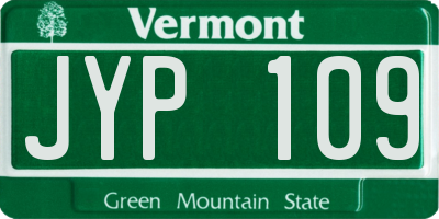 VT license plate JYP109