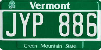 VT license plate JYP886