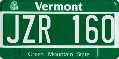 VT license plate JZR160