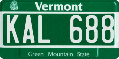 VT license plate KAL688