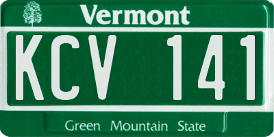 VT license plate KCV141
