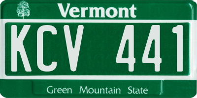 VT license plate KCV441