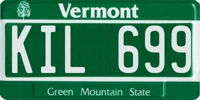 VT license plate KIL699