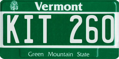 VT license plate KIT260