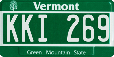VT license plate KKI269