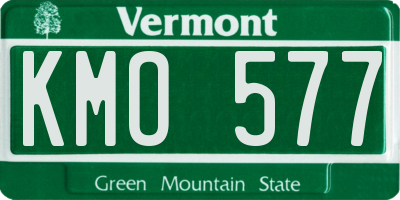 VT license plate KMO577