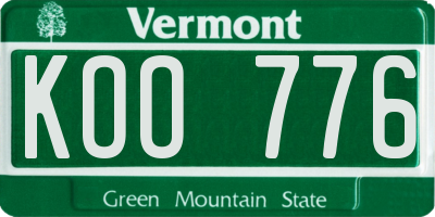 VT license plate KOO776