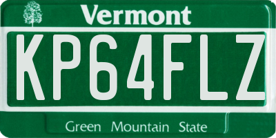 VT license plate KP64FLZ