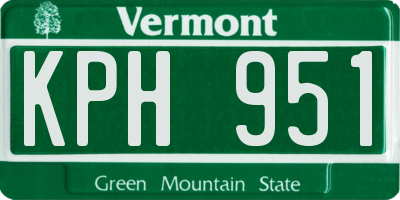 VT license plate KPH951
