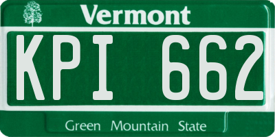 VT license plate KPI662