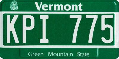 VT license plate KPI775