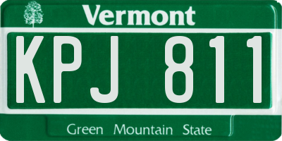 VT license plate KPJ811