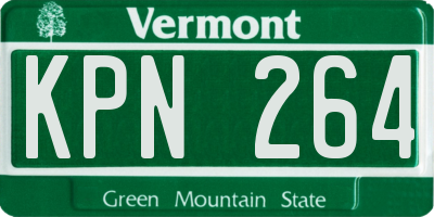VT license plate KPN264