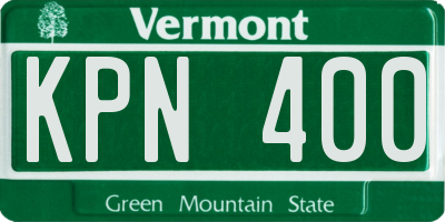 VT license plate KPN400