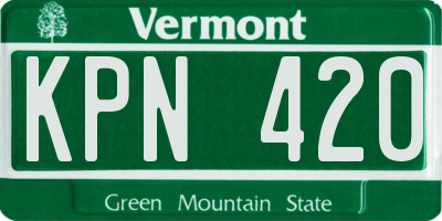 VT license plate KPN420