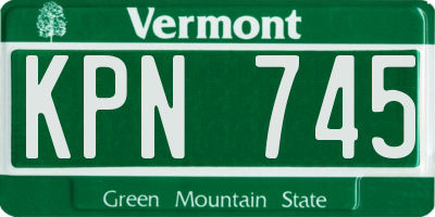 VT license plate KPN745